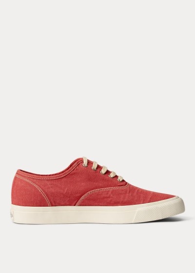 Men's Ralph Lauren New Norfolk Canvas Sneakers | 093764NHW